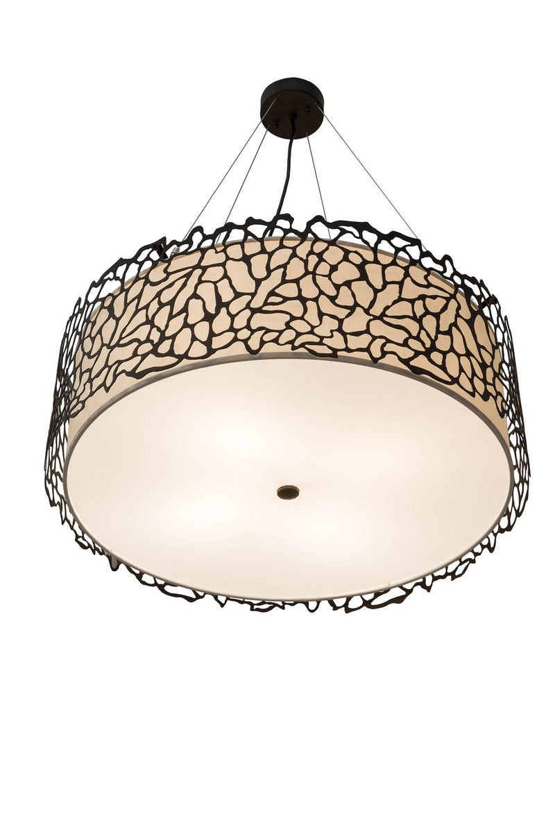 Meyda Tiffany 177232 Four Light Pendant, Oil Rubbed Bronze