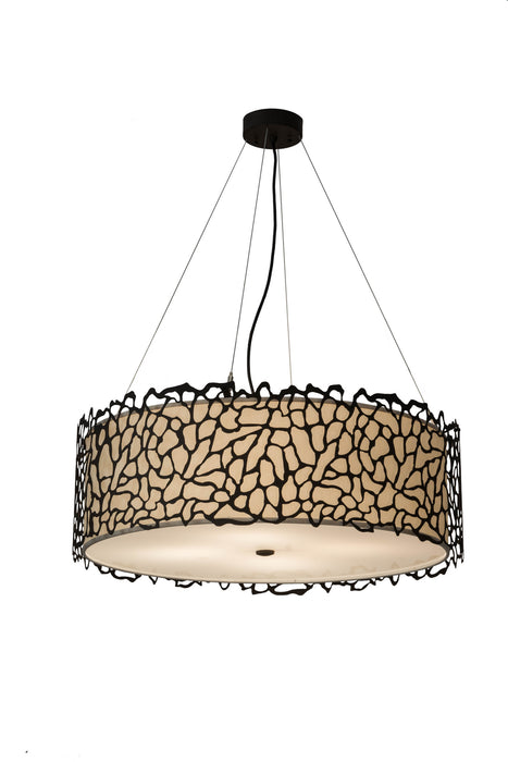 Meyda Tiffany 177232 Four Light Pendant, Oil Rubbed Bronze