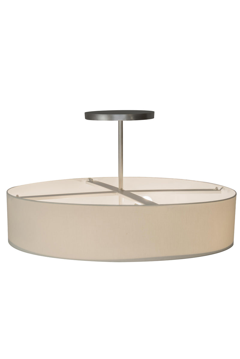 Meyda Tiffany 177632 Four Light Semi-Flushmount, Nickel