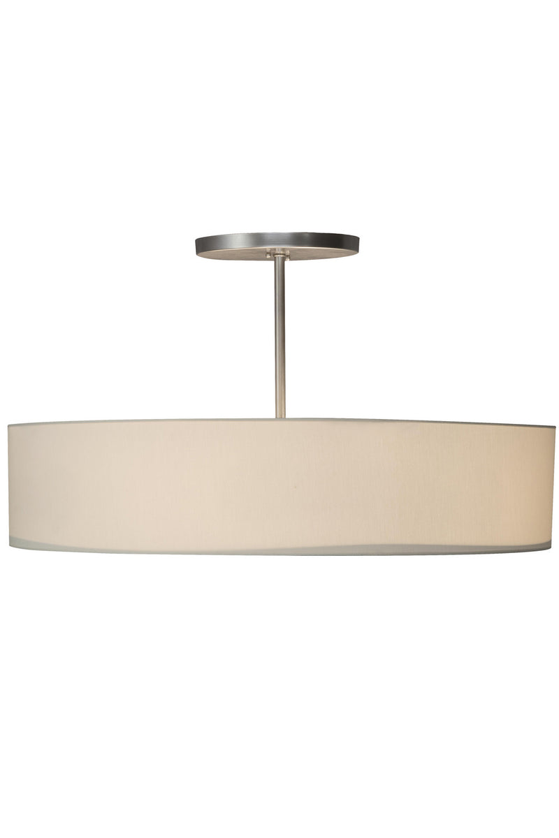 Meyda Tiffany 177632 Four Light Semi-Flushmount, Nickel