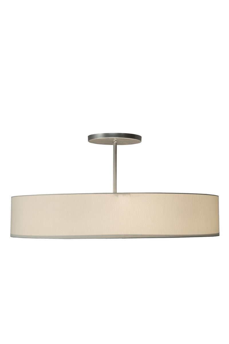 Meyda Tiffany 177633 Six Light Semi-Flushmount, Nickel