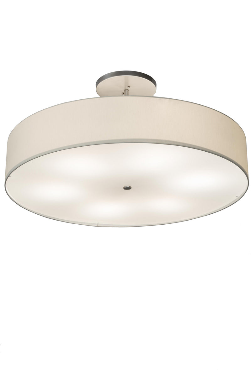 Meyda Tiffany 177633 Six Light Semi-Flushmount, Nickel