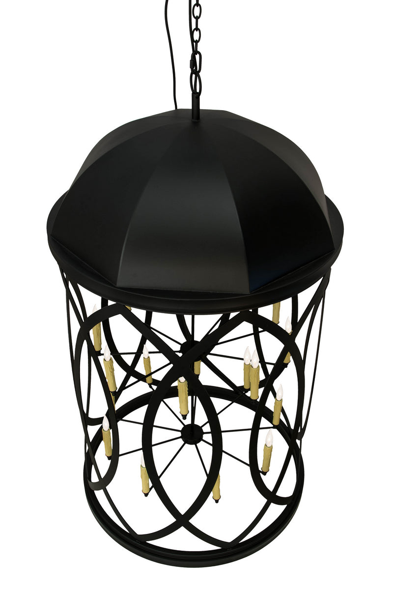 Meyda Tiffany 177850 18 Light Pendant, Textured Black