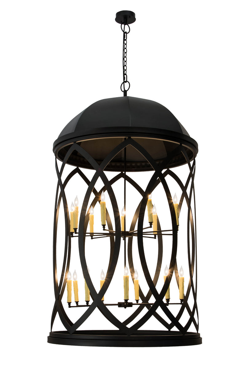 Meyda Tiffany 177850 18 Light Pendant, Textured Black