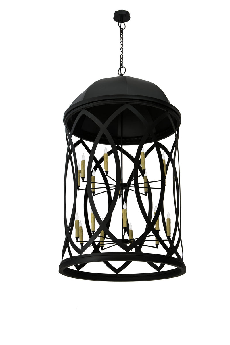 Meyda Tiffany 177850 18 Light Pendant, Textured Black