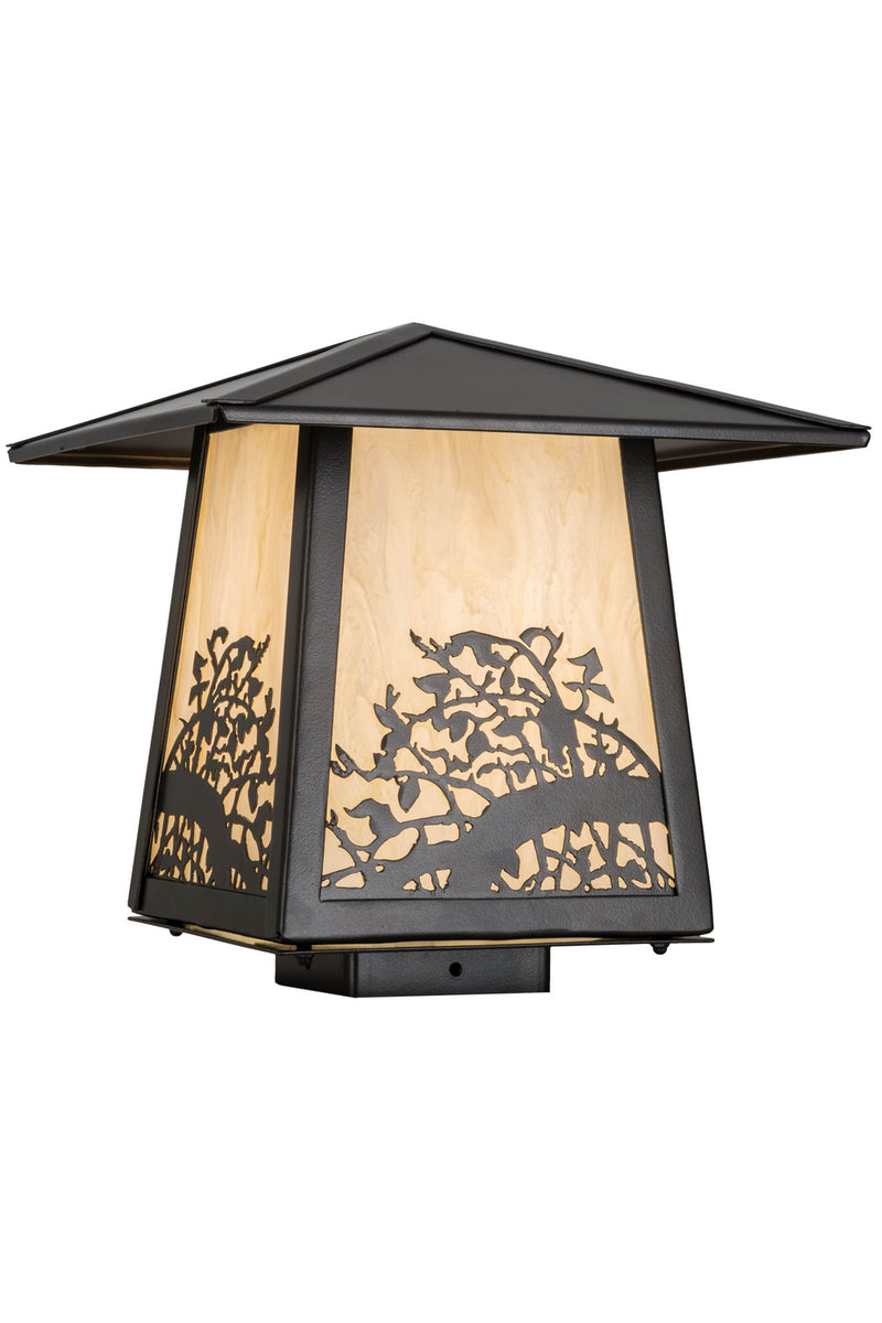 Meyda Tiffany 177917 One Light Post Mount, Oil Rubbed Bronze
