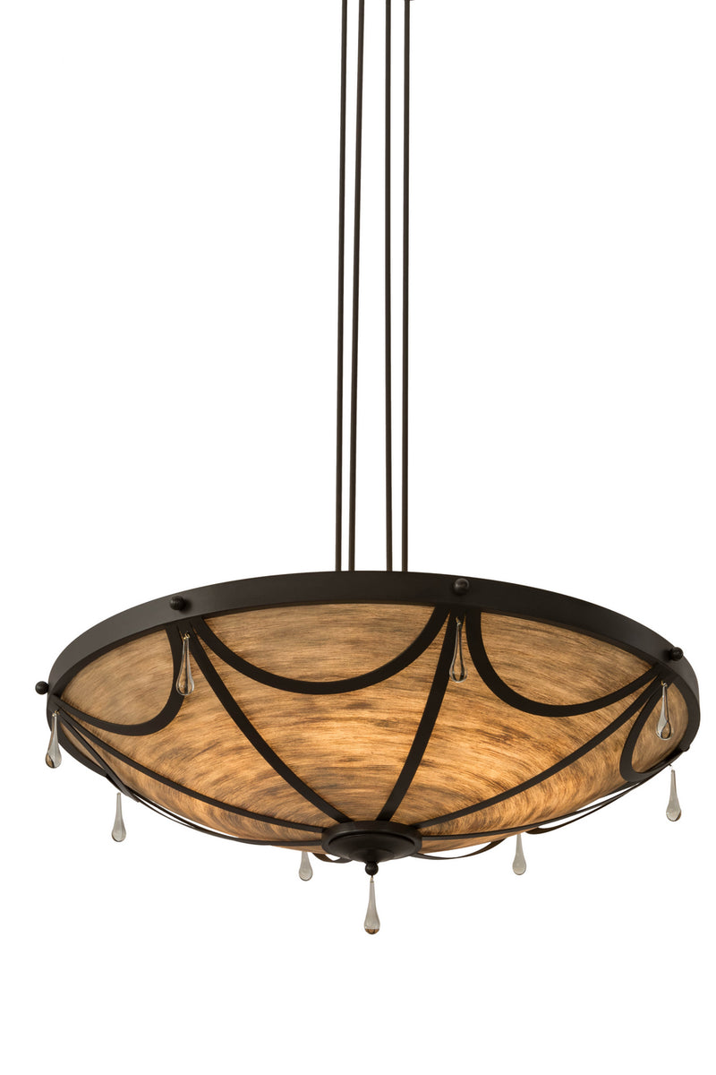 Meyda Tiffany 177956 Eight Light Pendant, Timeless Bronze