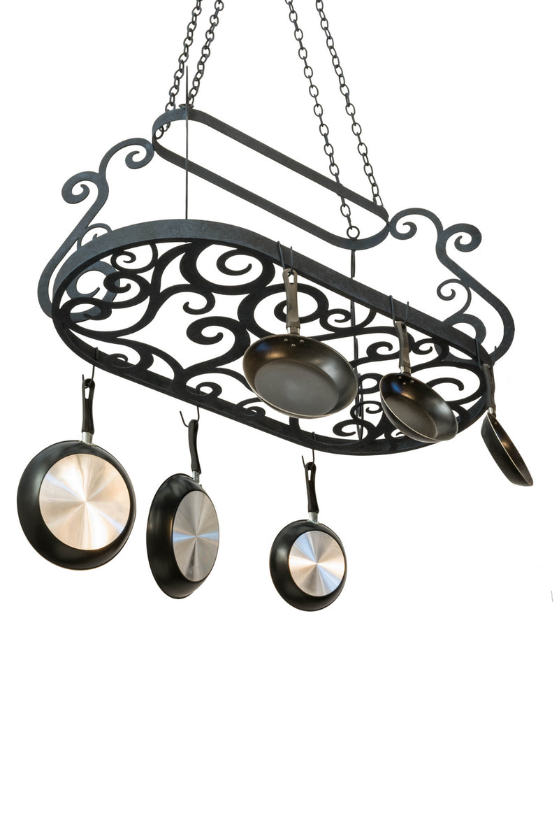 Meyda Tiffany 178005 Pot Rack, Midnight