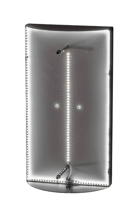 Meyda Tiffany 178167 LED Wall Sconce, Mirror Black