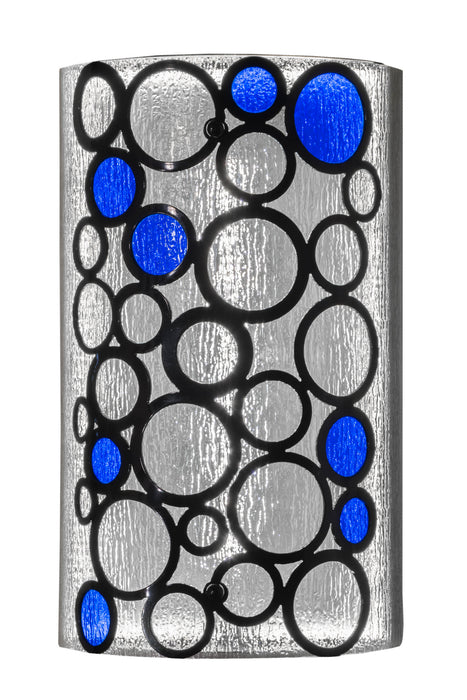 Meyda Tiffany 178167 LED Wall Sconce, Mirror Black