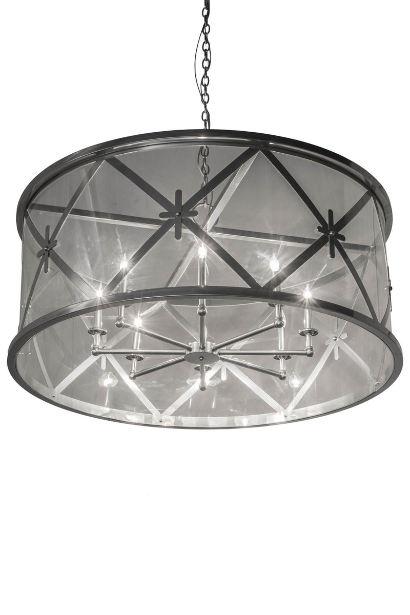 Meyda Tiffany 178340 Eight Light Pendant, Extreme Chrome