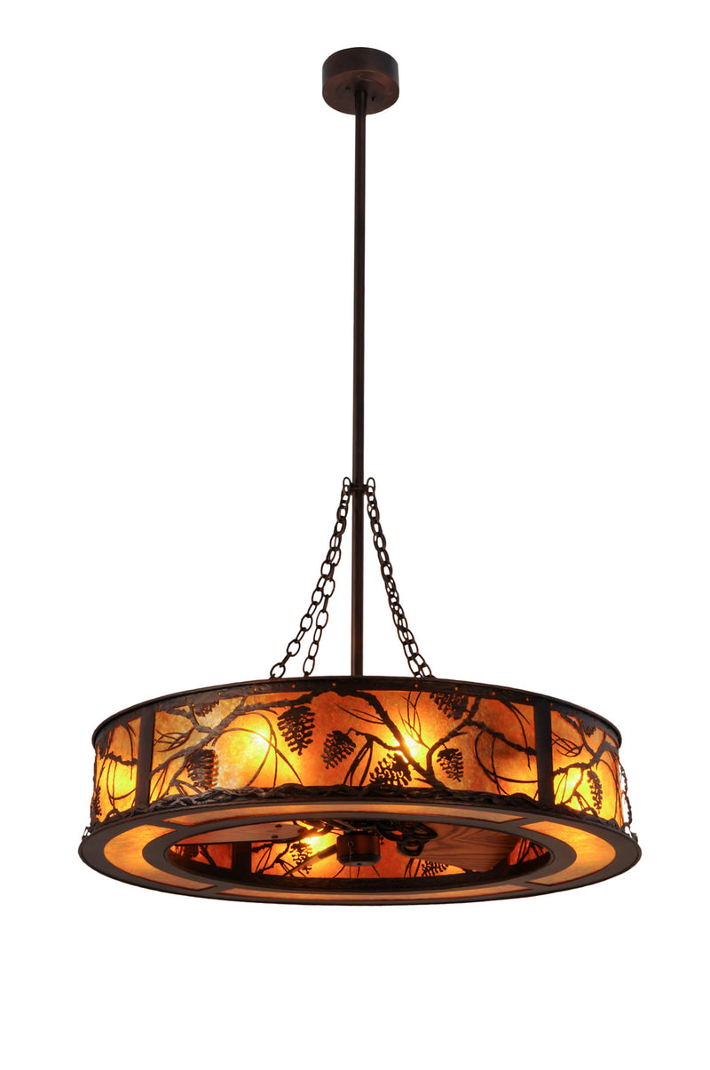 Meyda Tiffany 178639 Eight Light Chandel-Air, Cafe-Noir