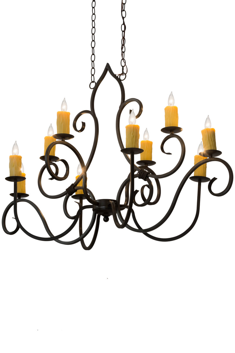 Meyda Tiffany 178811 Ten Light Chandelier, Timeless Bronze