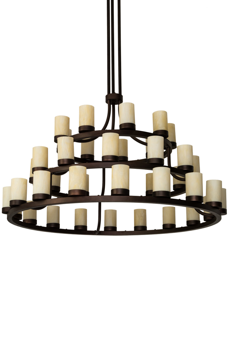 Meyda Tiffany 178978 39 Light Chandelier, Mahogany Bronze