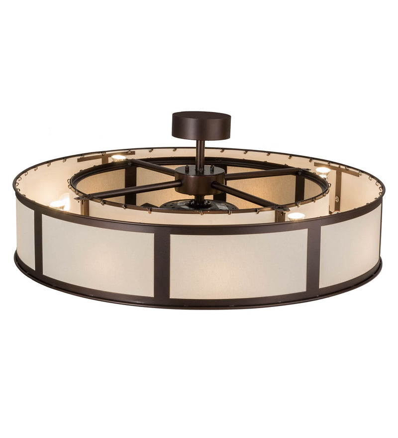 Meyda Tiffany 179421 12 Light Chandel-Air, Mahogany Bronze