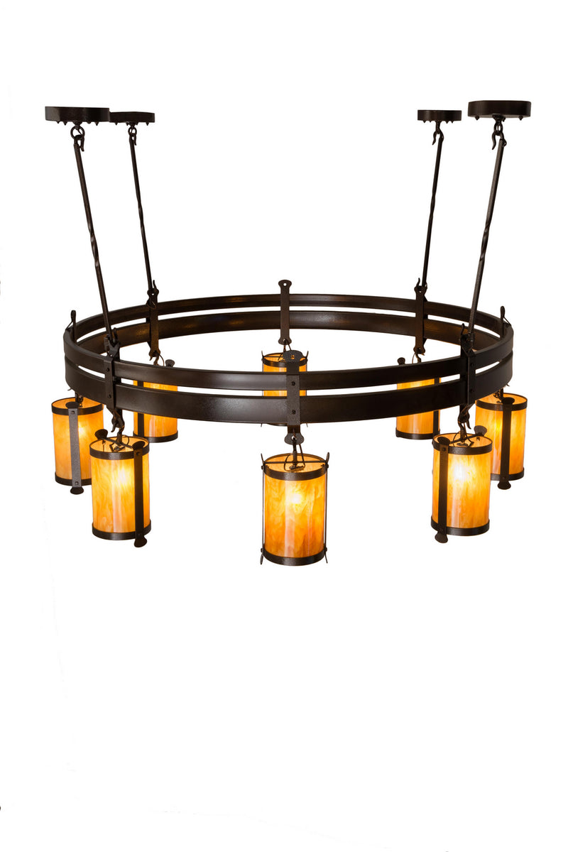 Meyda Tiffany 179542 Eight Light Chandelier, Copper Vein