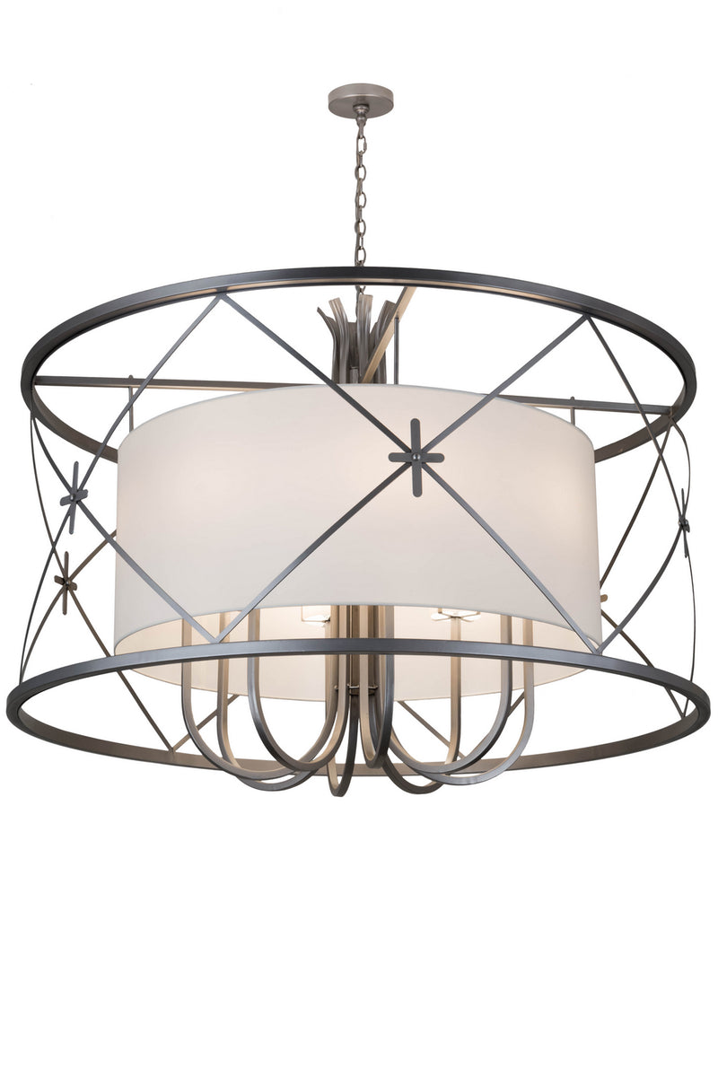 Meyda Tiffany 179590 Eight Light Pendant, Nickel