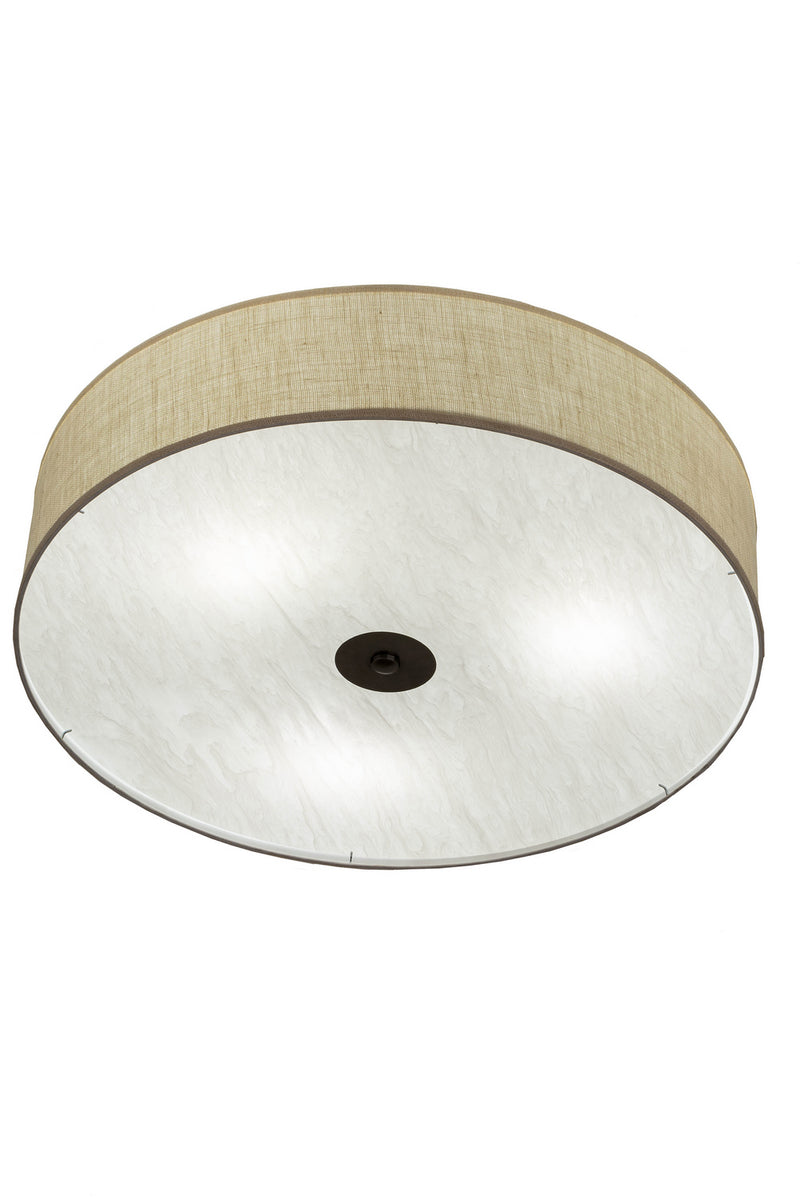 Meyda Tiffany 179593 Three Light Flushmount, Nickel