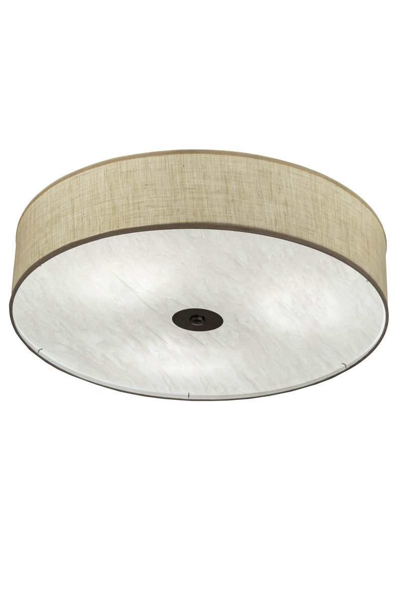 Meyda Tiffany 179593 Three Light Flushmount, Nickel