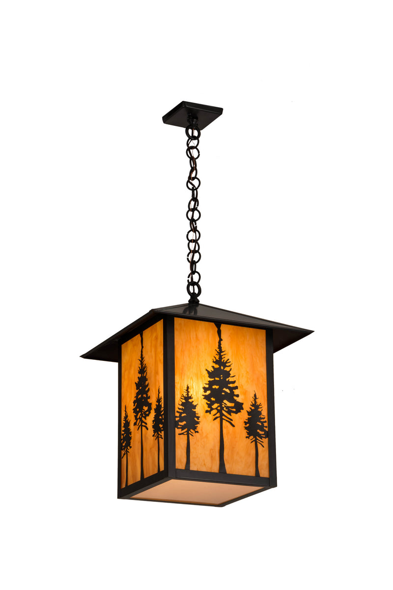Meyda Tiffany 179594 One Light Pendant, Craftsman Brown