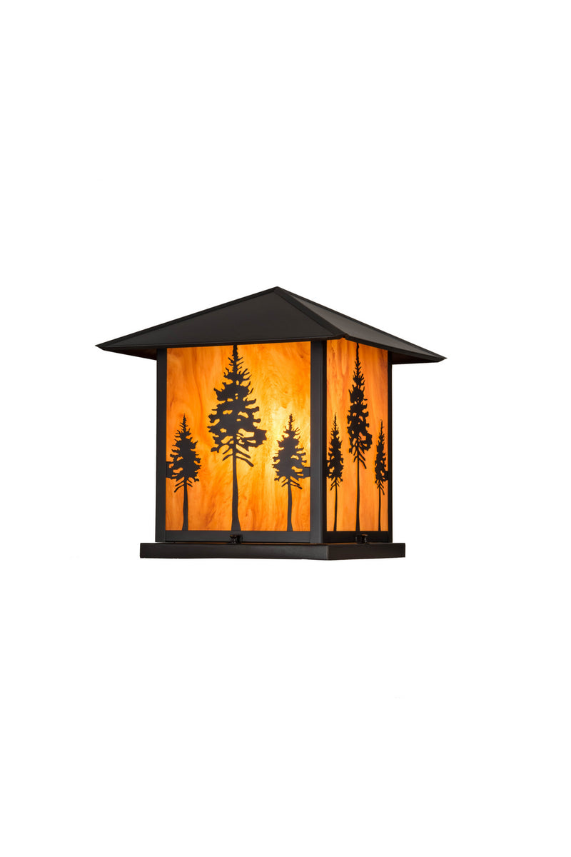 Meyda Tiffany 179596 One Light Pier Mount, Craftsman Brown