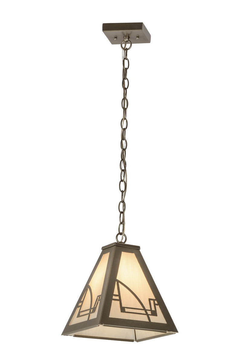 Meyda Tiffany 179844 One Light Mini Pendant, Nickel