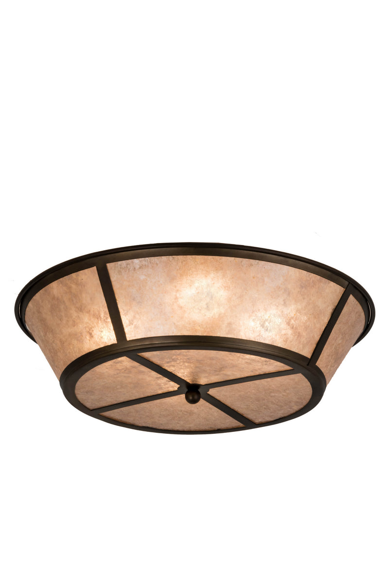 Meyda Tiffany 179888 Four Light Flushmount, Antique Copper