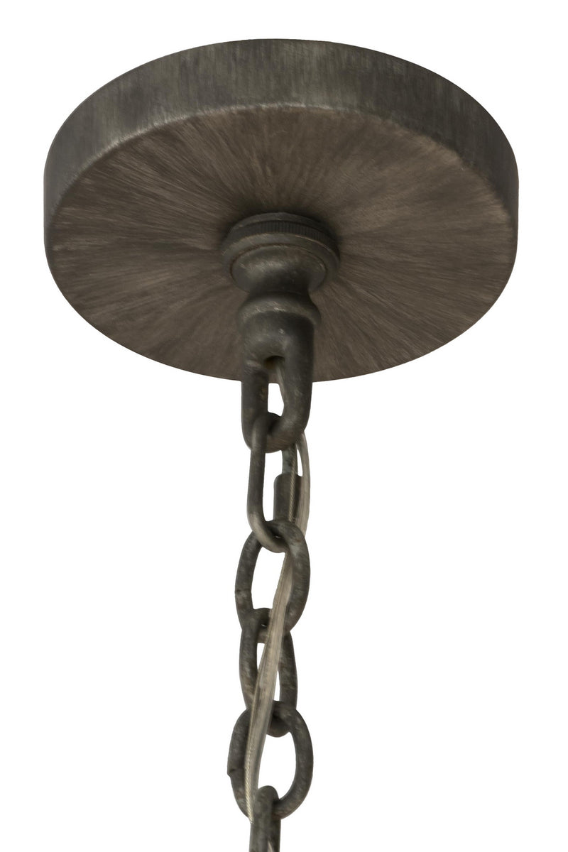 Meyda Tiffany 179905 Six Light Chandelier, Antique Iron Ore