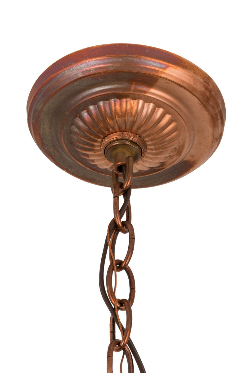 Meyda Tiffany 179932 One Light Pendant, Raw Copper