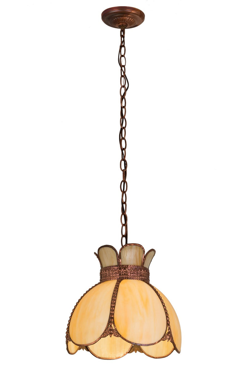 Meyda Tiffany 179932 One Light Pendant, Raw Copper