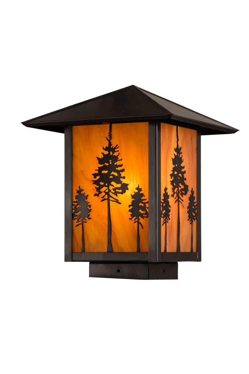 Meyda Tiffany 179934 One Light Deck Lamp, Craftsman Brown