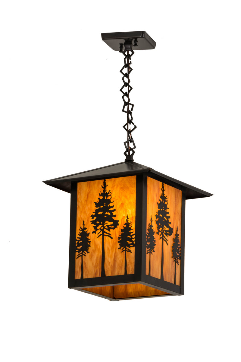 Meyda Tiffany 179936 One Light Pendant, Craftsman Brown
