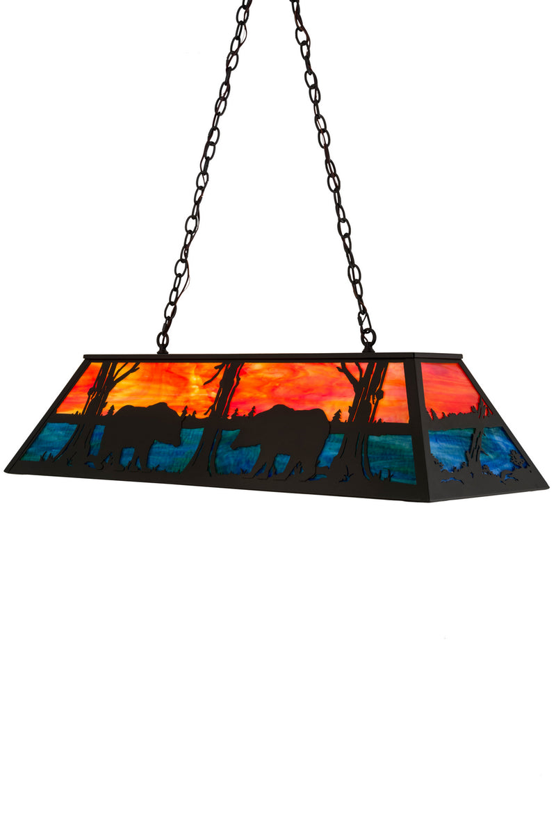 Meyda Tiffany 180054 Six Light Pendant, Timeless Bronze