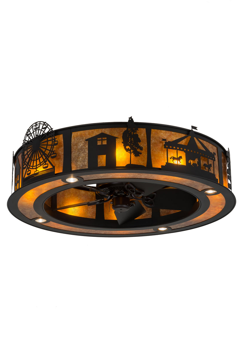 Meyda Tiffany 180079 Chandel-Air, Textured Black