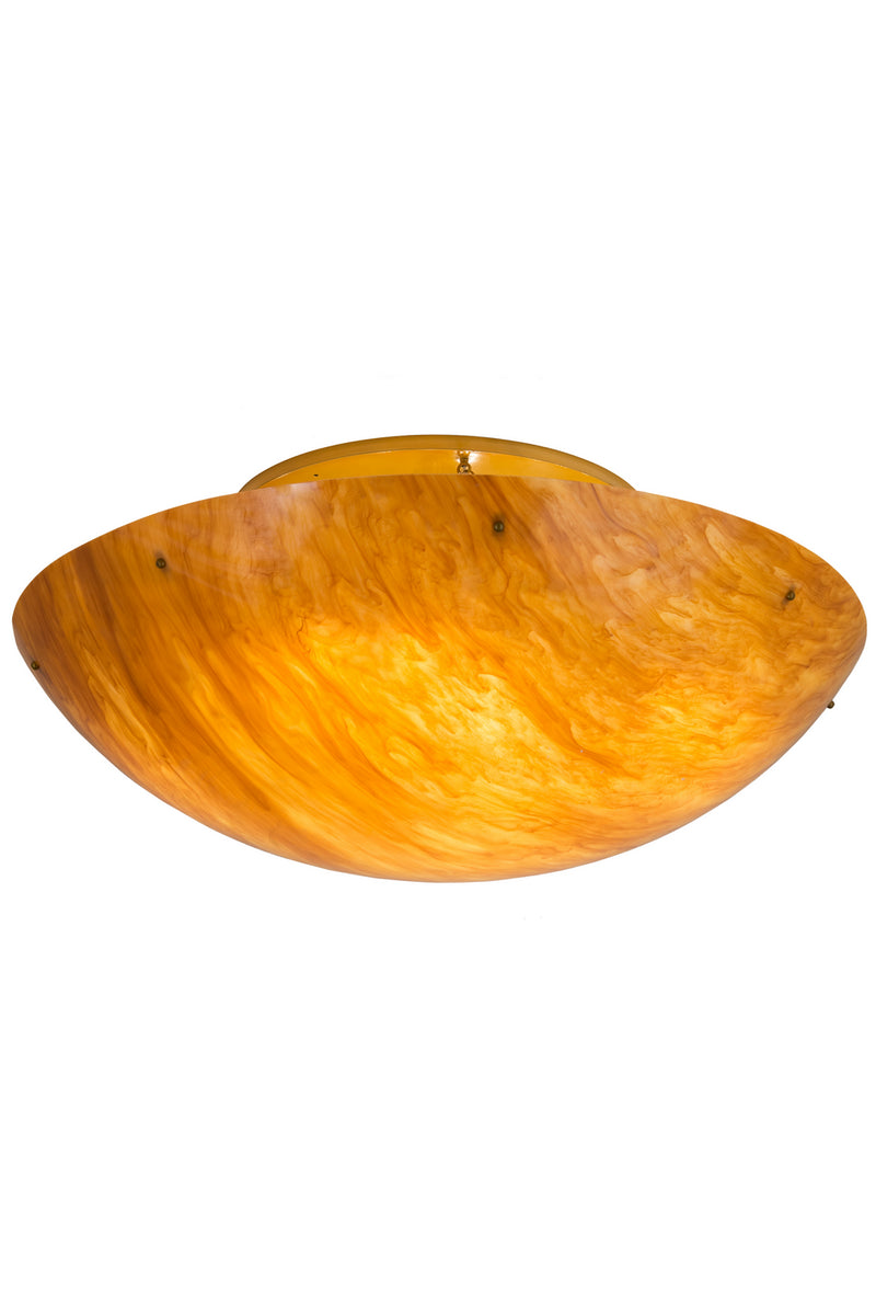 Meyda Tiffany 180134 12 Light Flushmount, Buttered Brass
