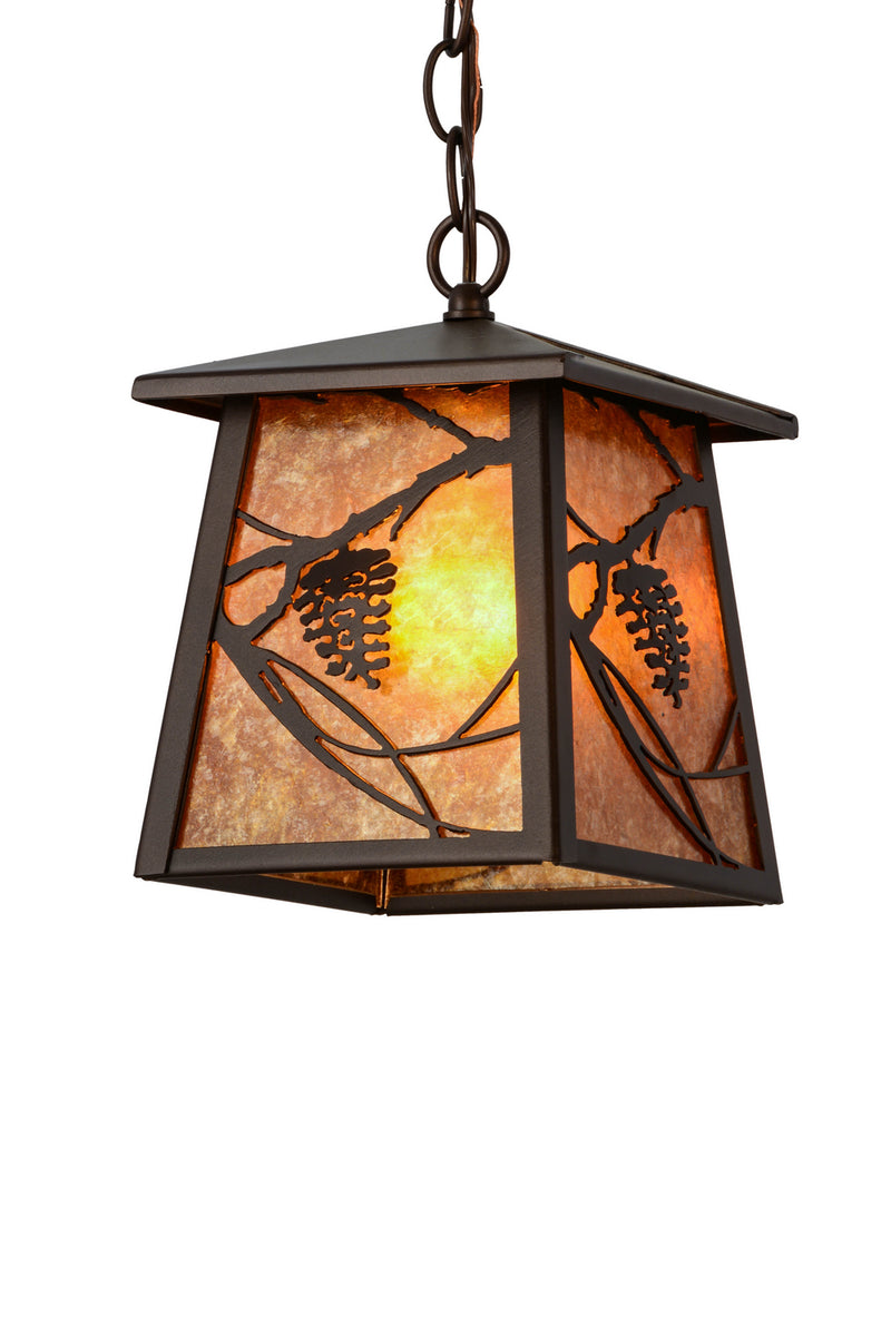Meyda Tiffany 180286 One Light Pendant, Mahogany Bronze