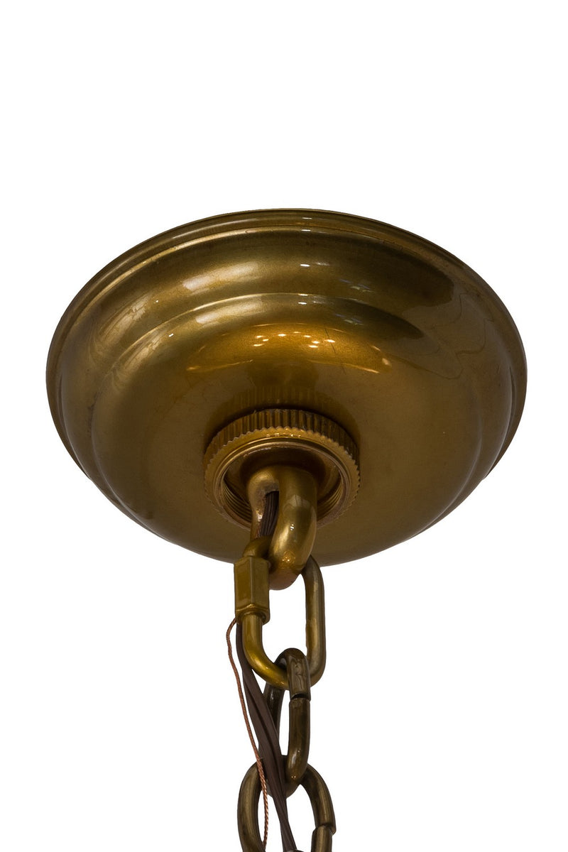 Meyda Tiffany 180289 Ten Light Inverted Pendant, Transparent Brass