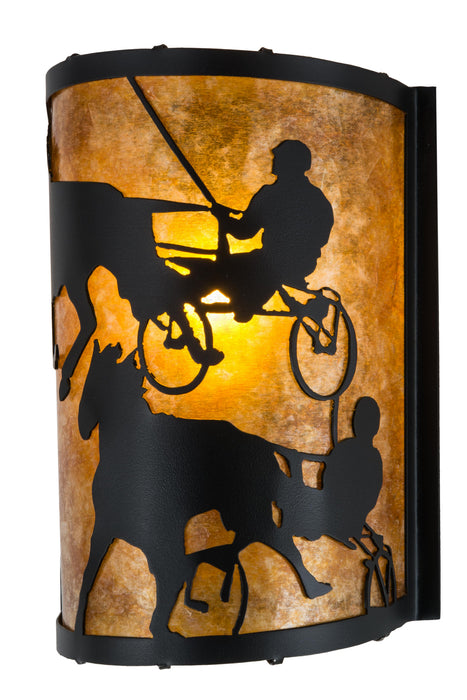 Meyda Tiffany 180326 One Light Wall Sconce, Textured Black