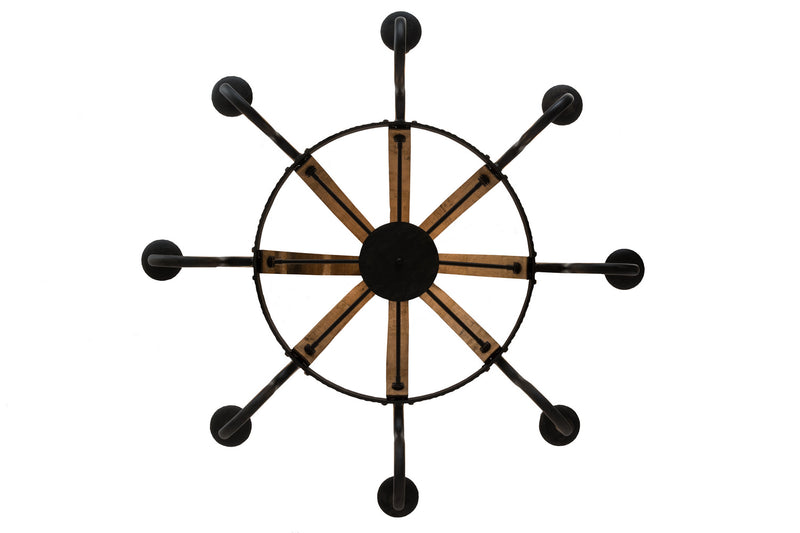 Meyda Tiffany 180364 Eight Light Chandelier, Costello Black