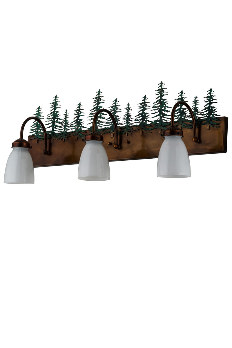 Meyda Tiffany 180396 Three Light Vanity, Vintage Copper