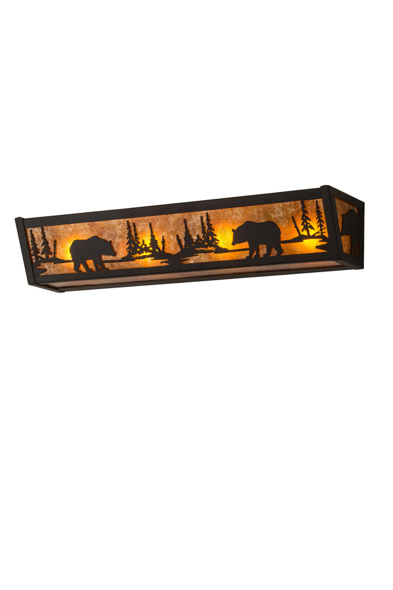 Meyda Tiffany 180440 Four Light Vanity, Oil Rubbed Bronze