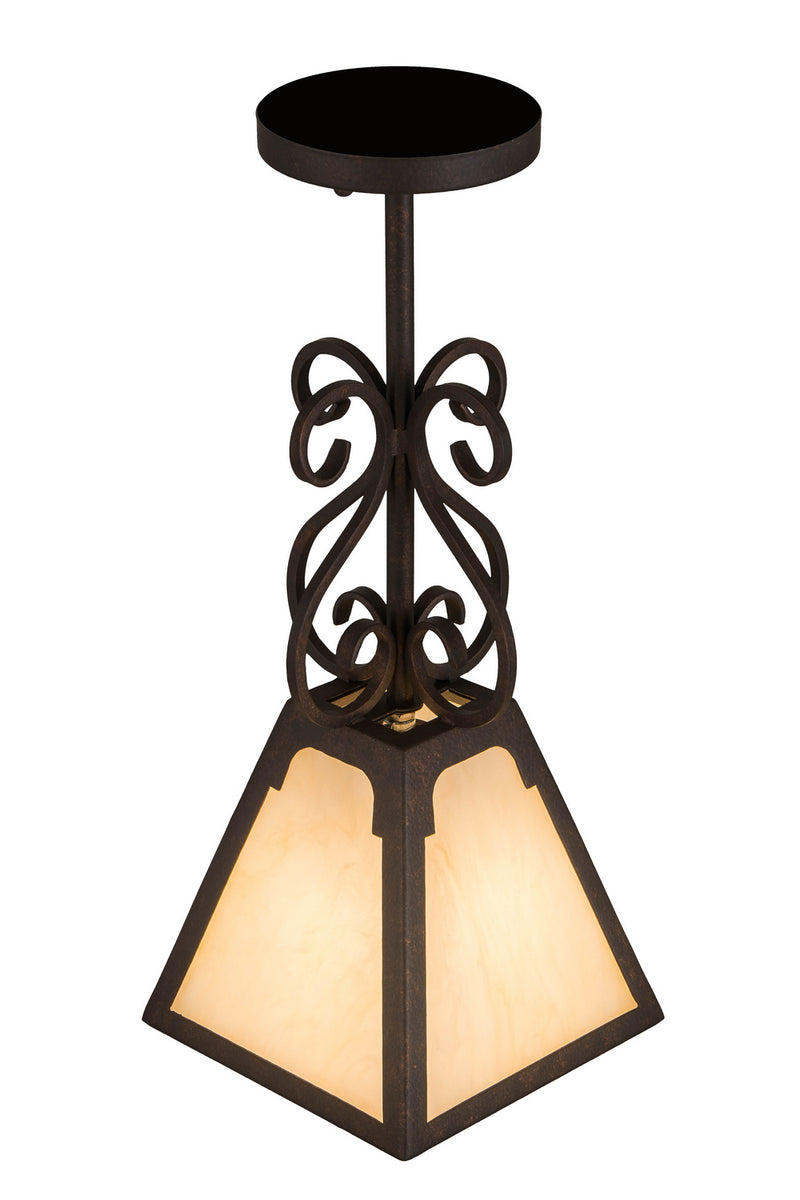 Meyda Tiffany 180652 One Light Mini Pendant, Copper Rust
