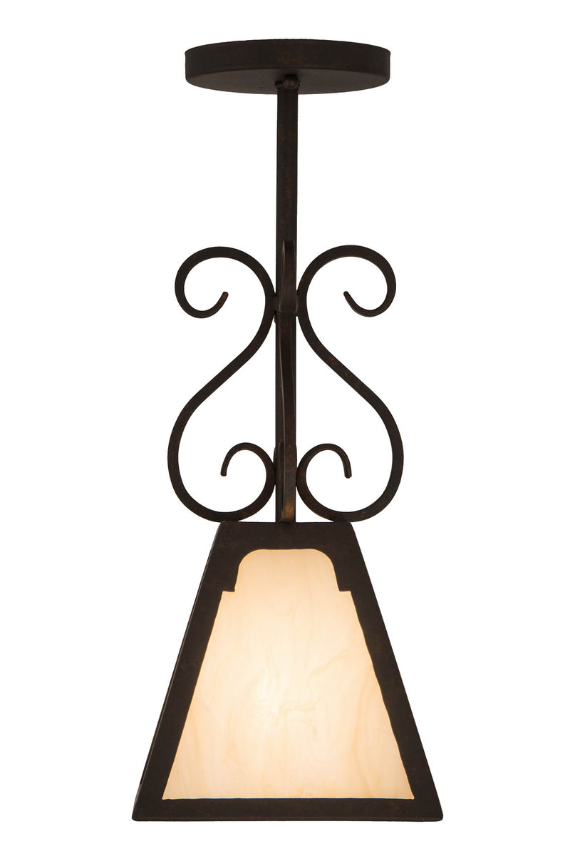 Meyda Tiffany 180652 One Light Mini Pendant, Copper Rust