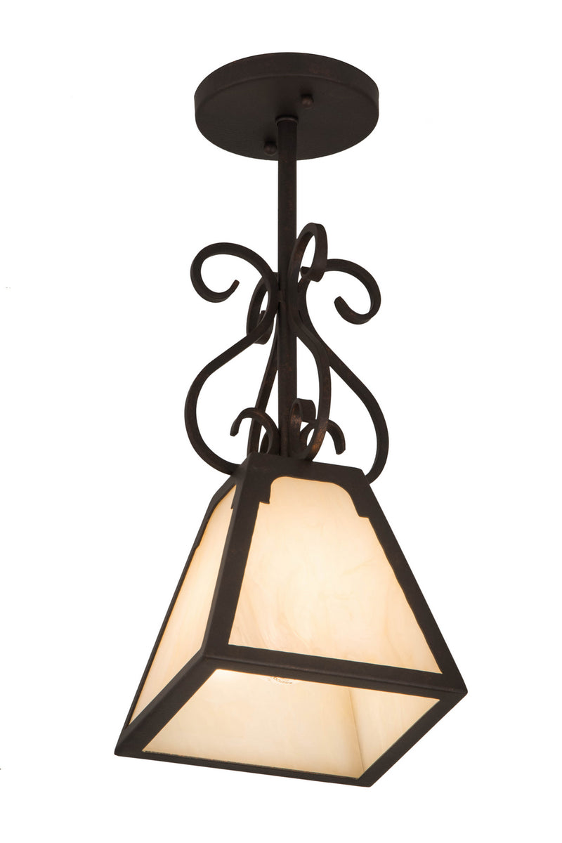 Meyda Tiffany 180652 One Light Mini Pendant, Copper Rust
