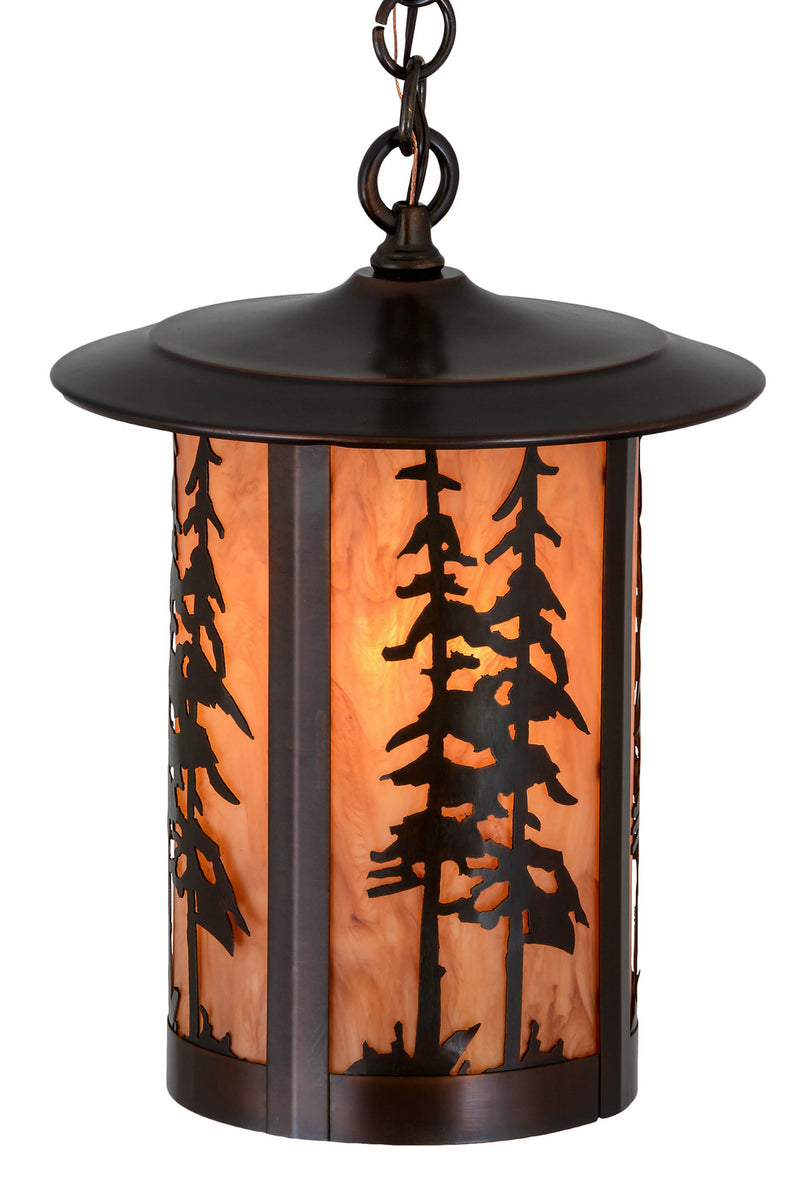 Meyda Tiffany 180659 One Light Pendant, Craftsman Brown