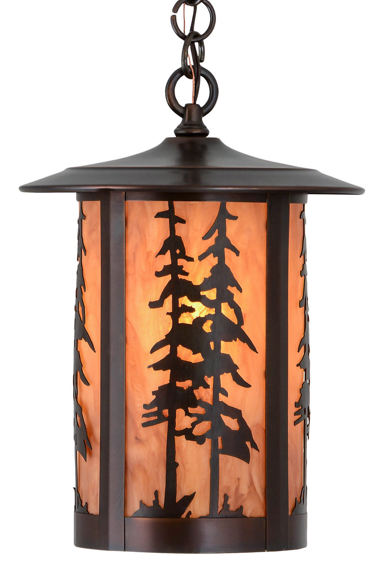 Meyda Tiffany 180659 One Light Pendant, Craftsman Brown