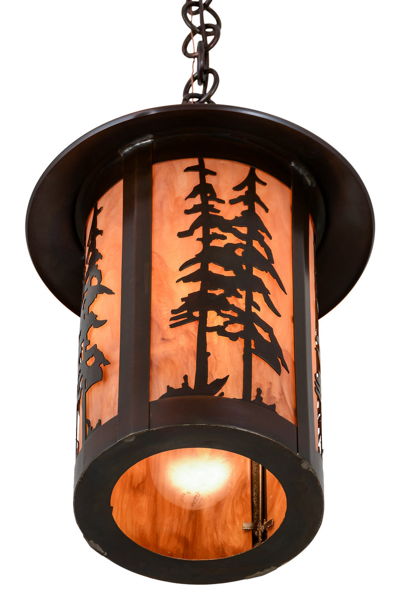 Meyda Tiffany 180659 One Light Pendant, Craftsman Brown