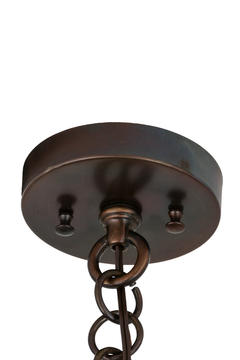 Meyda Tiffany 180659 One Light Pendant, Craftsman Brown