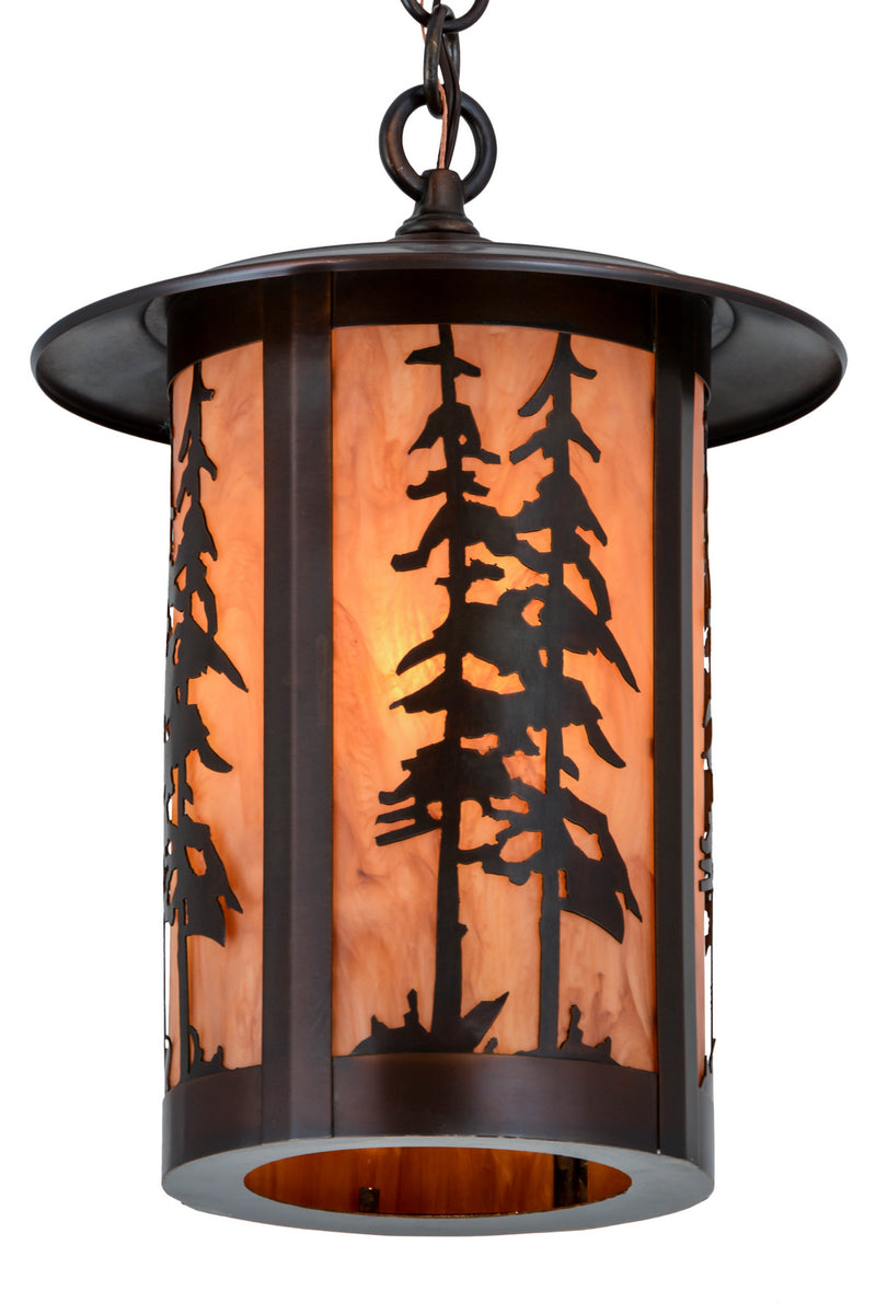 Meyda Tiffany 180659 One Light Pendant, Craftsman Brown