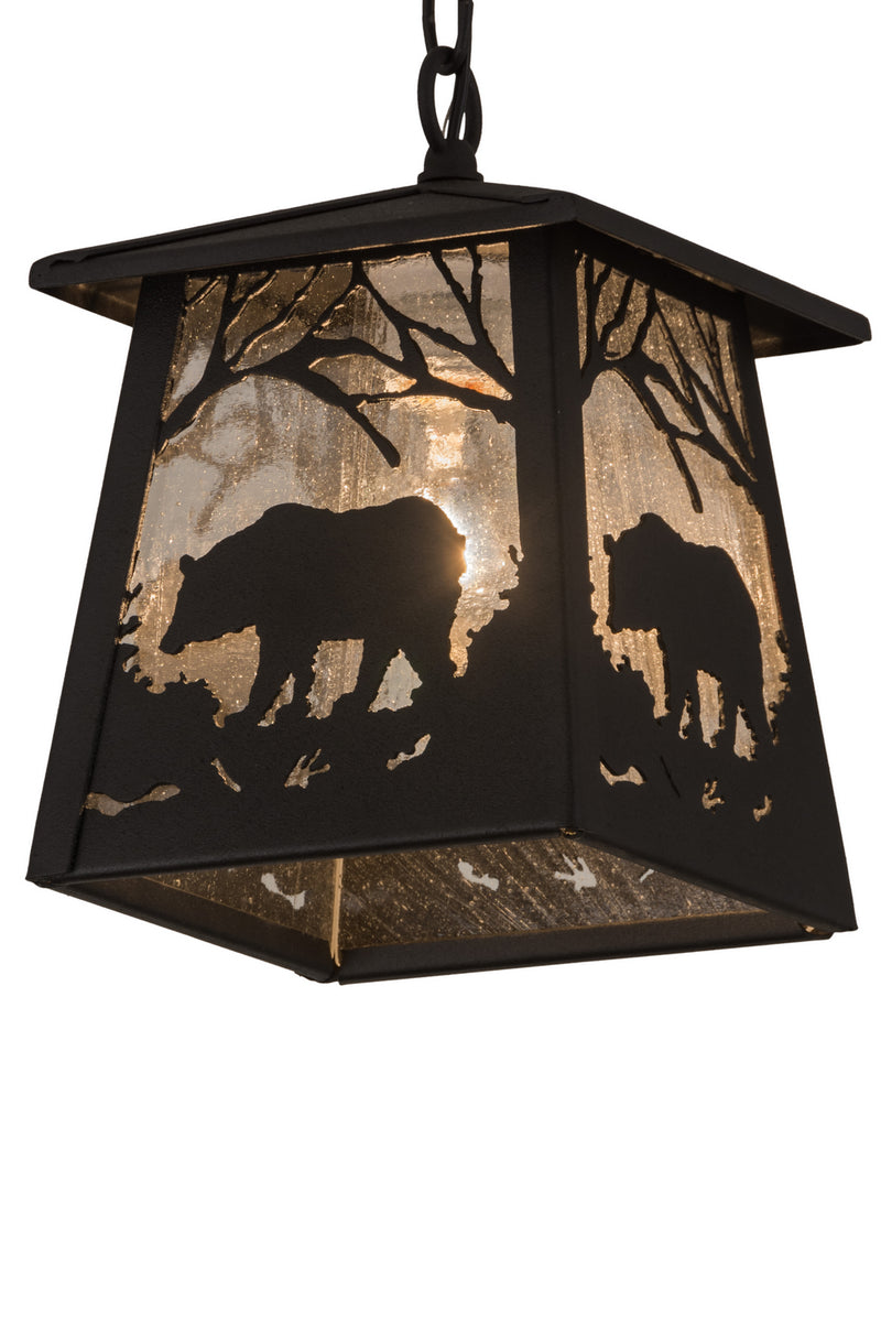 Meyda Tiffany 180674 One Light Mini Pendant, Old Wrought Iron